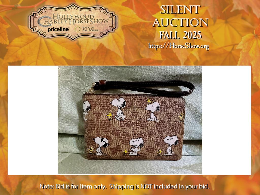 COACH SNOOPY SMALL WRISTLET - SOLD OUT NATIONWIDE