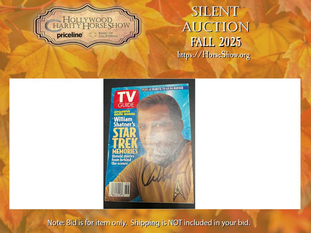 TV Guide featuring William Shatner's Star Trek Memor...