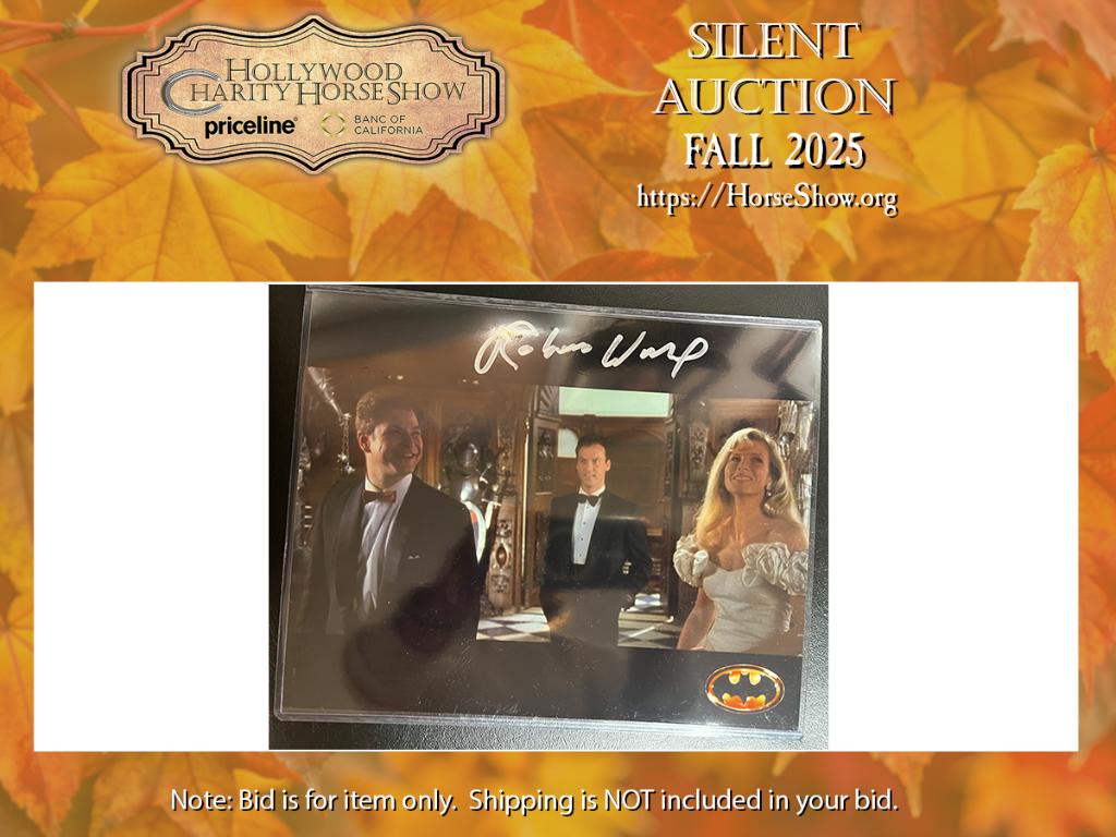 Robert Wuhl from ''Batman'' autographed publicity ph...