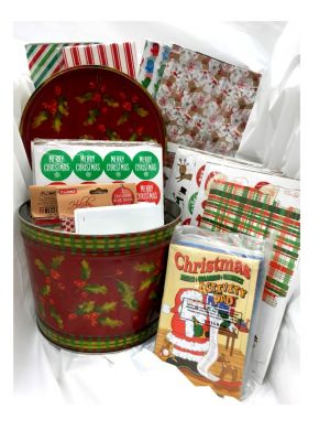 Assortment of Christmas Paper, Stickers, Cards, and More!
