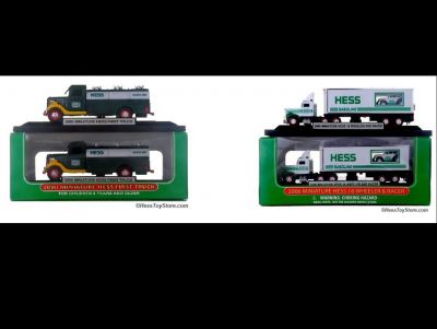 Hess Minis: 2006 18-Wheeler Truck and Racer and 2000 First Truck