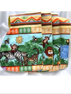 Jungle Theme Baby Burp Cloths