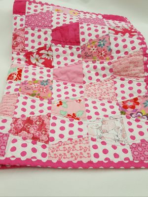 Delightful Handmade Doll Quilt for 18 inch Dolls