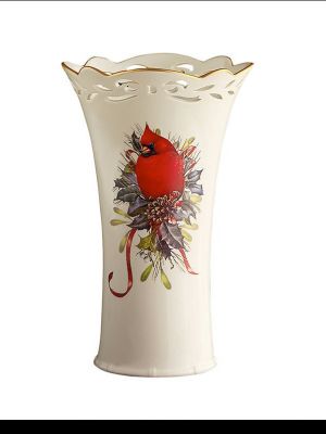 Lenox Winter Greetings Pierced Bud Vase