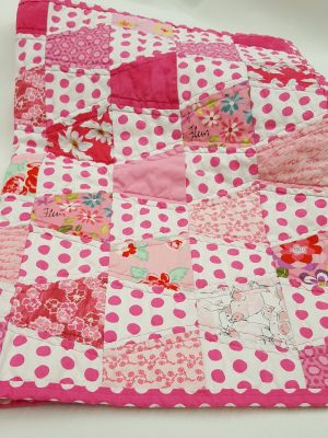 Delightful Handmade Doll Quilt for 18 inch Dolls