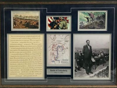 Battle of Gettysburg Framed Collage