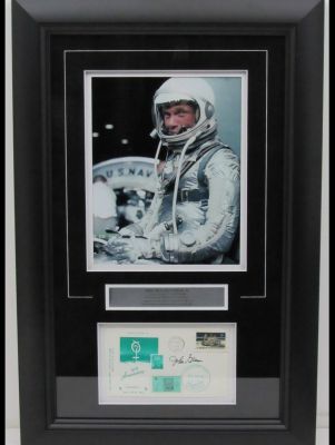 John Glenn Autographed Framed Collage