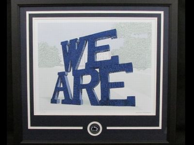 Penn State We Are Word Art Print