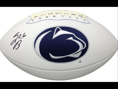 Saquon Barkley Autographed PSU Logo Football