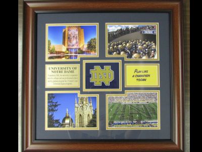 Notre Dame Landmarks Framed Photo Collage