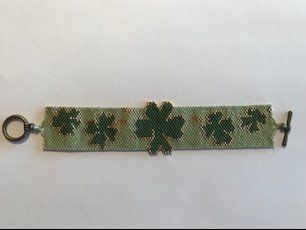 Green and Gold Bracelet by D'Nice