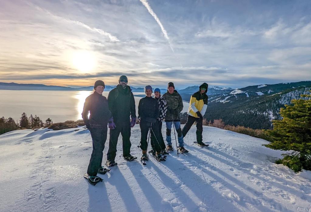 Guided Sunset Snowshoe Tour for 4