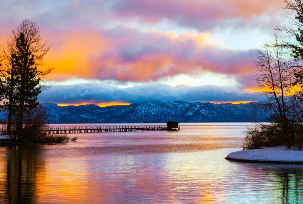 ''Sunrise from the Dam'' Metal Art