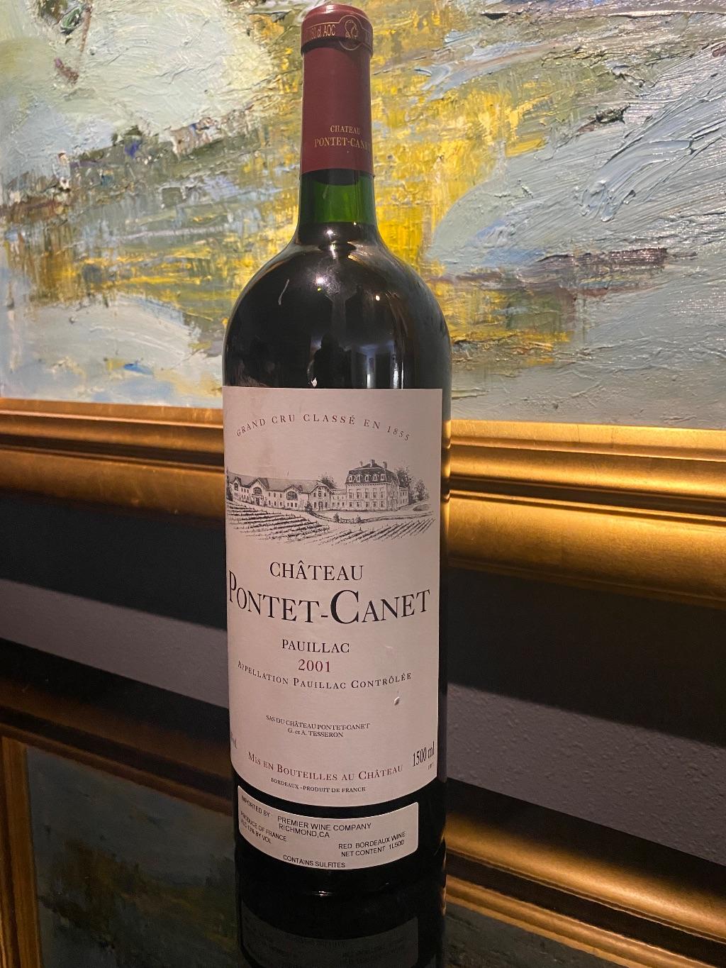 Pontet-Canet Paulliac premier cru wine 2001