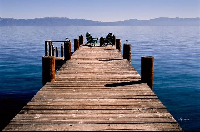 ''Summer Pier'' Framed Photograph