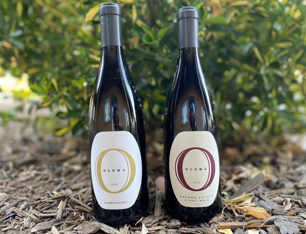 Olema Pair Chardonay and 2022 Pinot Noir Sonoma County