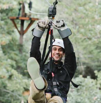 Ziplining for Two at Sonoma Treehouse Adventures