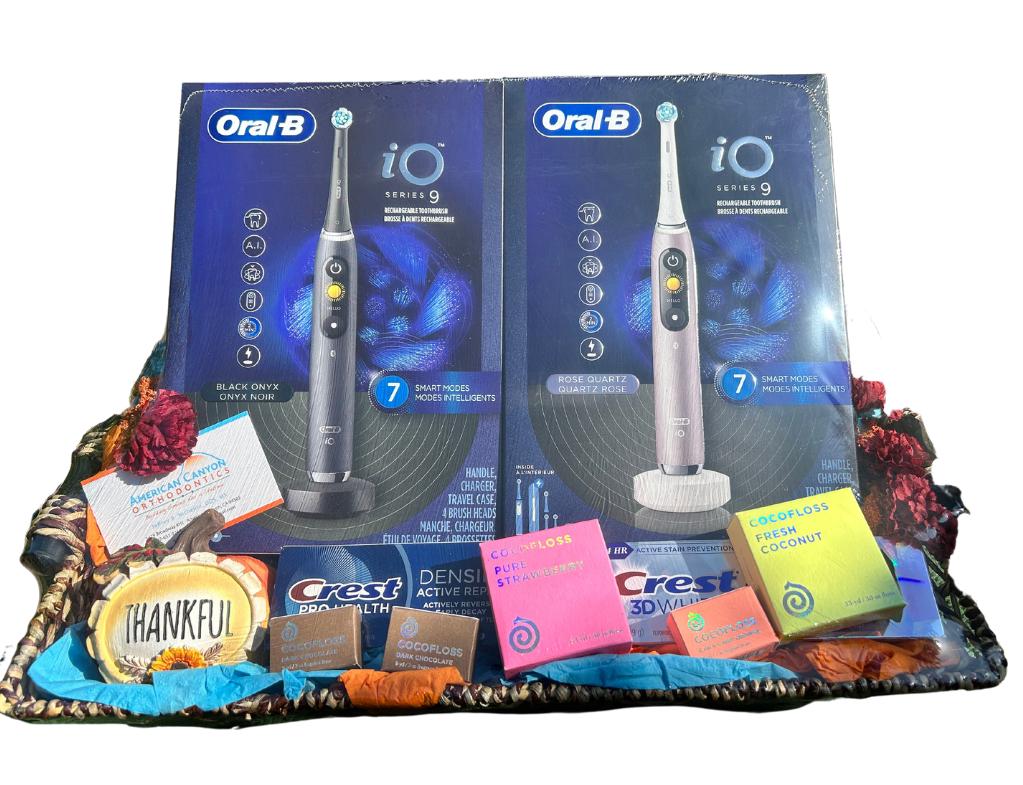 AC Ortho Basket with Two Oral B Toothbrushes