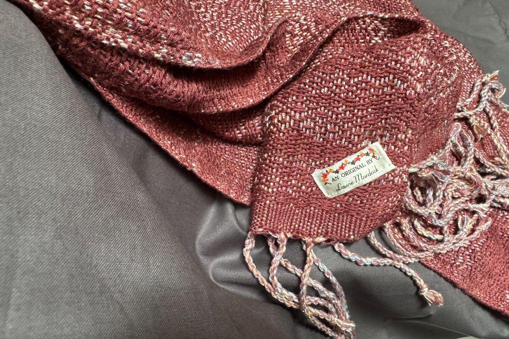 Handwoven Silk and Bamboo Shawl