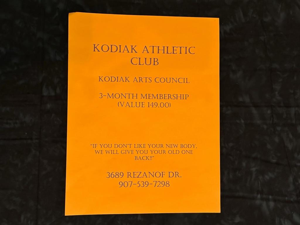 Kodiak Athletic Club Membership 3 months