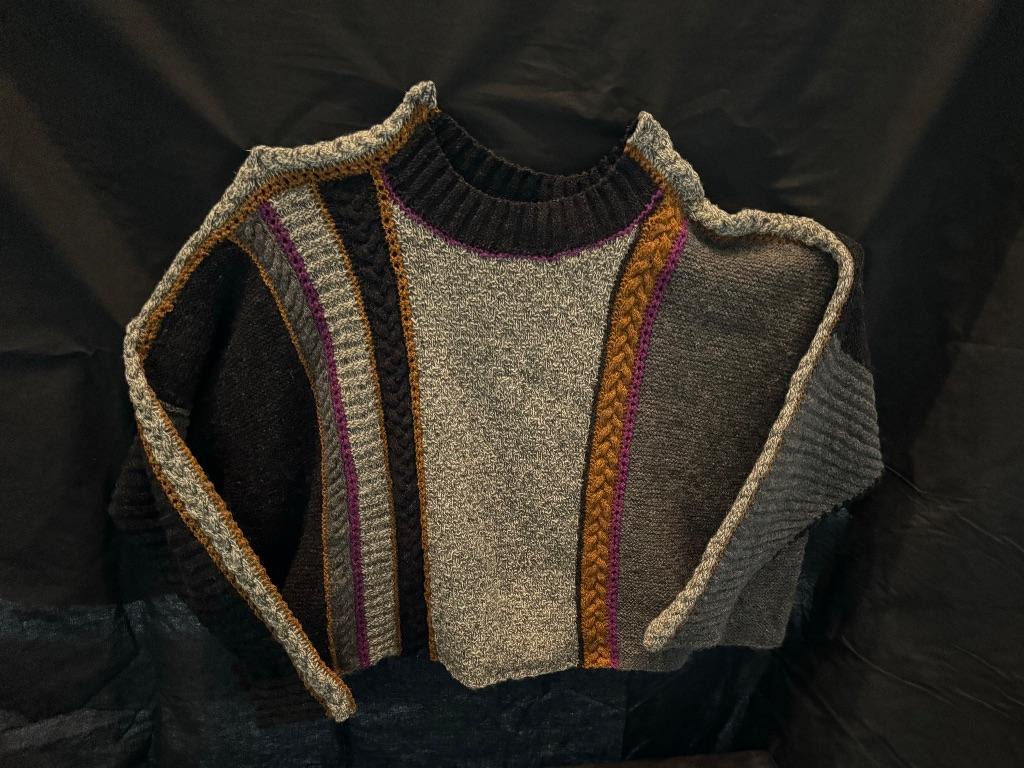 Contemporary Block Pattern Sweater