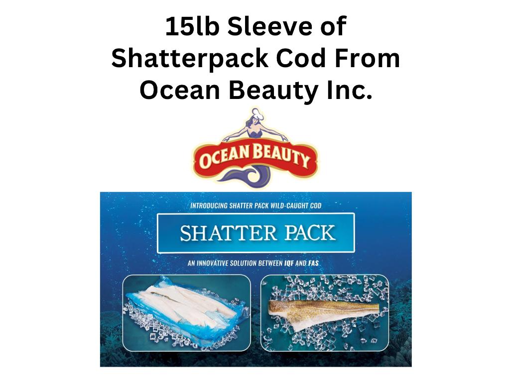 15lb Sleeve of Shatterpack Cod From Ocean Beauty Inc.