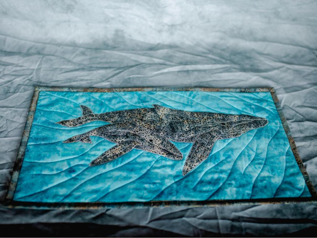 Whale Quilt wall hanging