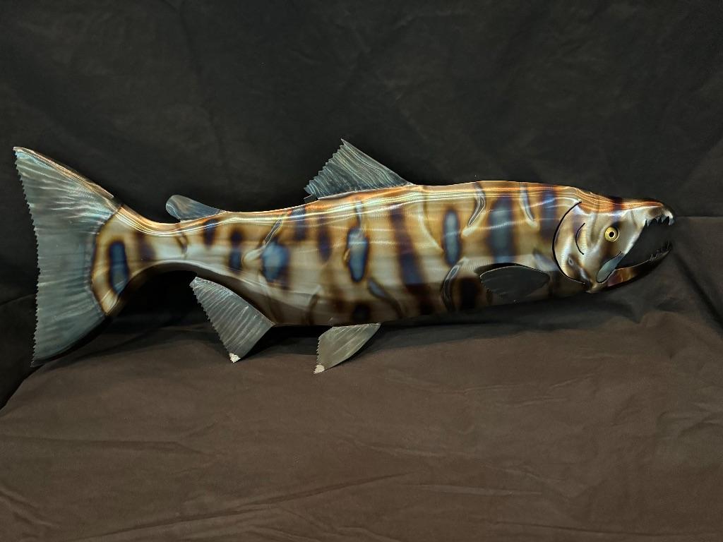 Chum Salmon Metalic Art by Mark Witteveen