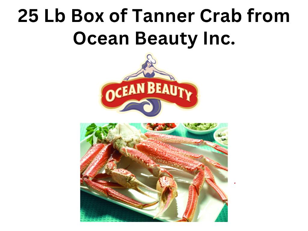 25 Lb Box of Tanner Crab from Ocean Beauty Inc.