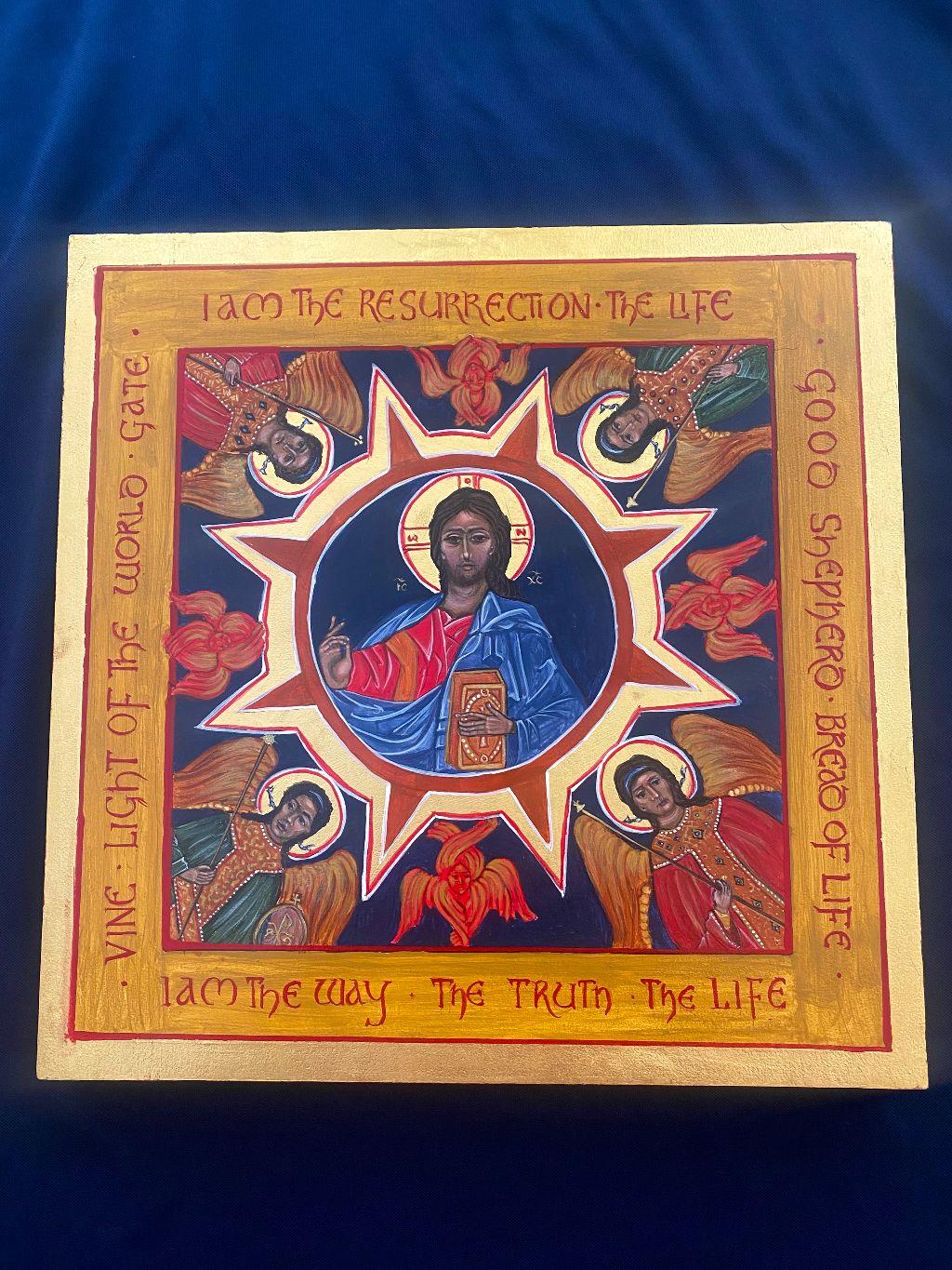 Hand Painted Icon of the Great I AM!