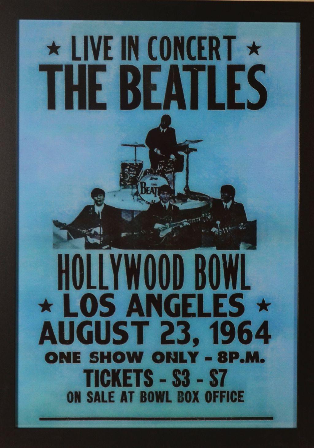 Beatles Concert Poster Blue