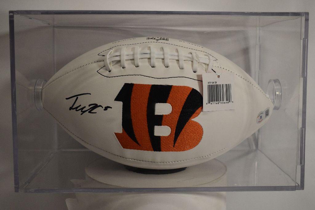 Tee Higgins Signed Football