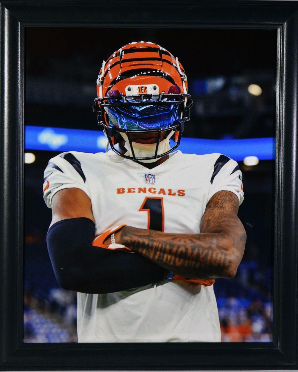 Ja'Marr Chase Visor Photo