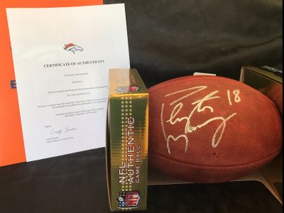 Peyton Manning Autographed Football