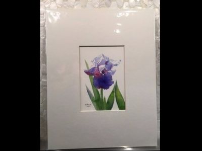 Iris Original Watercolor