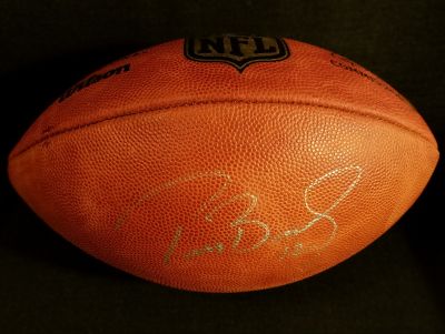 Autographed Football From Tom Brady