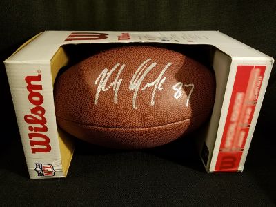 Autographed Football From Rob Gronkowski