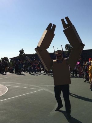 Staff Donation from Mr. Riley - Crazy Cardboard Creations, Including Robot Arm