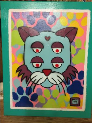 Staff Donation from Mr. Todd - Vision Cat Painting