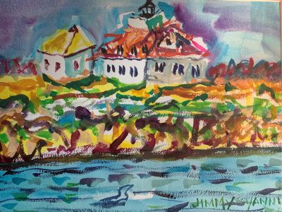 Maine Lighthouse by Jimmy Yanny