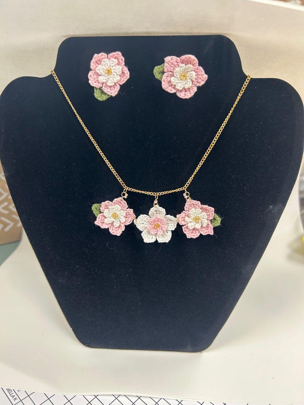 Crocheted Floral Wearable Art by SAVOUR Student Arti...