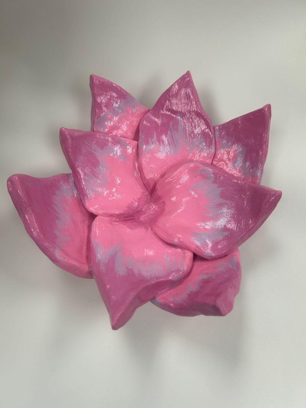 Ceramic Flower by SAVOUR Student Artist Molly Miller
