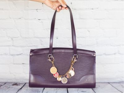 Louis Vuitton Gold-Tone & Brown Carrousel Bag Charm Keychain - Shop LV