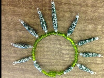 Wire Wrap Bracelet - Handmade with Love by 7th Graders  -