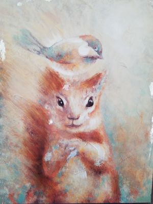 Squirrel on Canvas
