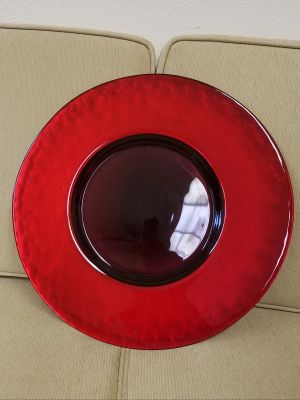 Bright Red Platter