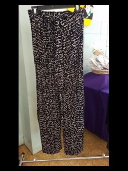 Black and White Pattern Pants