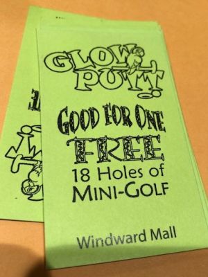 Glow Putt Golf - 2 free passes