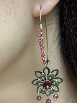 Handmade ''Steampunk'' inspired drop earrings by Creative Chaos (Stacey Taylor)