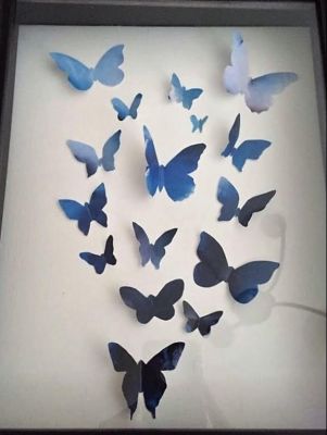 8x10 Butterfly Shadow Box inspired by painting I am Free